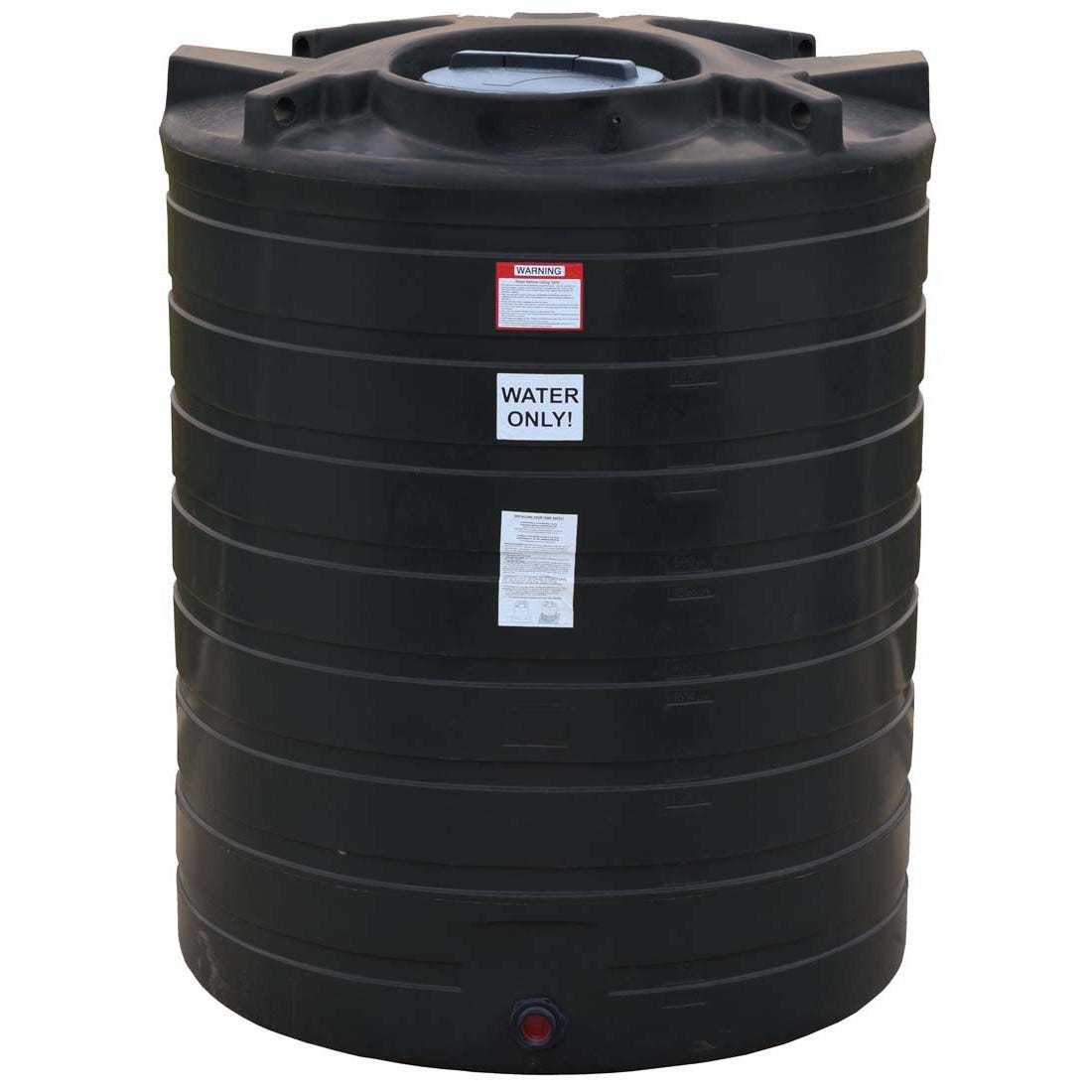 Buy 870 Gallon Plastic Vertical Liquid Storage Tank in Black by Enduraplas of Black color for only $1,327.50