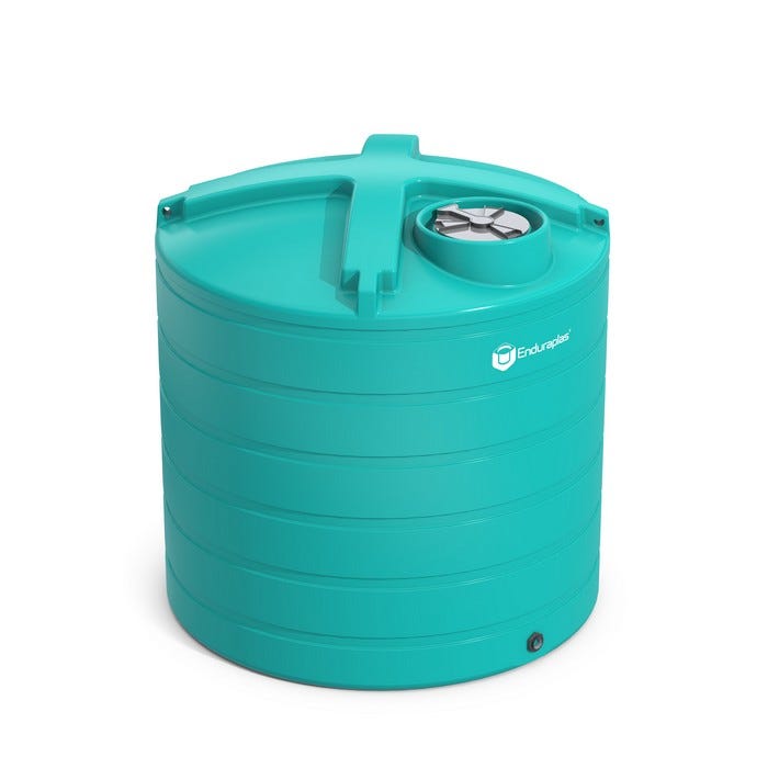 Buy 2000 Gallon Plastic Vertical Liquid Storage Tank in Faint Green by Enduraplas of Green color for only $2,367.00