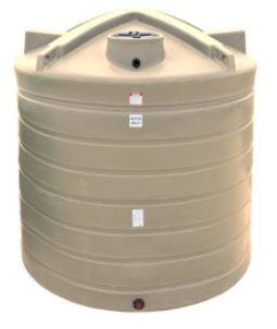 Buy 3000 Gallon Plastic Vertical Liquid Storage Tank in Beige by Enduraplas of Beige color for only $3,312.00
