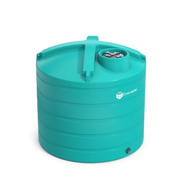 Buy 3200 Gallon Plastic Vertical Liquid Storage Tank in Faint Green by Enduraplas of Green color for only $4,819.50