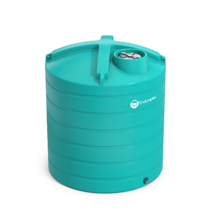 Buy 4000 Gallon Plastic Vertical Liquid Storage Tank in Faint Green by Enduraplas of Green color for only $6,390.00