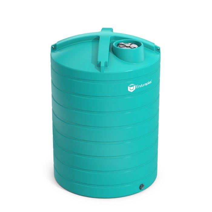 Buy 5000 Gallon Plastic Vertical Liquid Storage Tank by Enduraplas of Green color for only $6,835.50