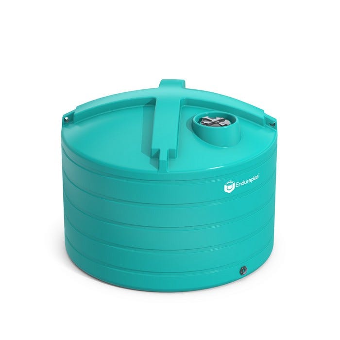 Buy 6011 Gallon Plastic Vertical Liquid Storage Tank in Faint Green by Enduraplas of Green color for only $8,230.50