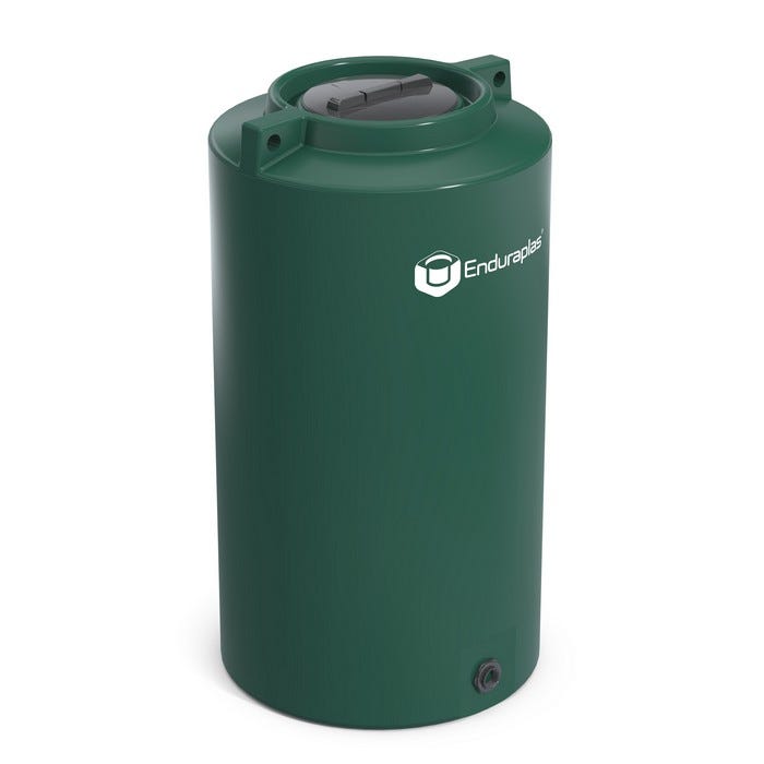 Buy 340 Gallon Plastic Vertical Water Storage Tank in Dark Green by Enduraplas of Green color for only $669.99