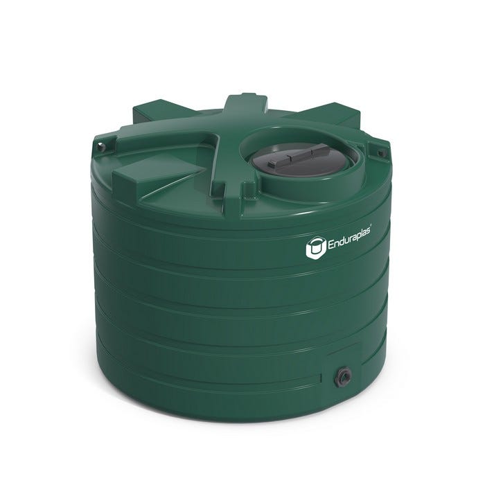 Buy 550 Gallon Plastic Vertical Water Storage Tank in Dark Green by Enduraplas of Green color for only $859.99
