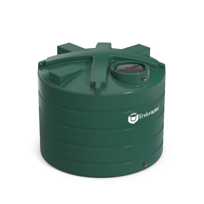 Buy 1650 Gallon Plastic Vertical Water Storage Tank in Dark Green by Enduraplas of Green color for only $1,723.50