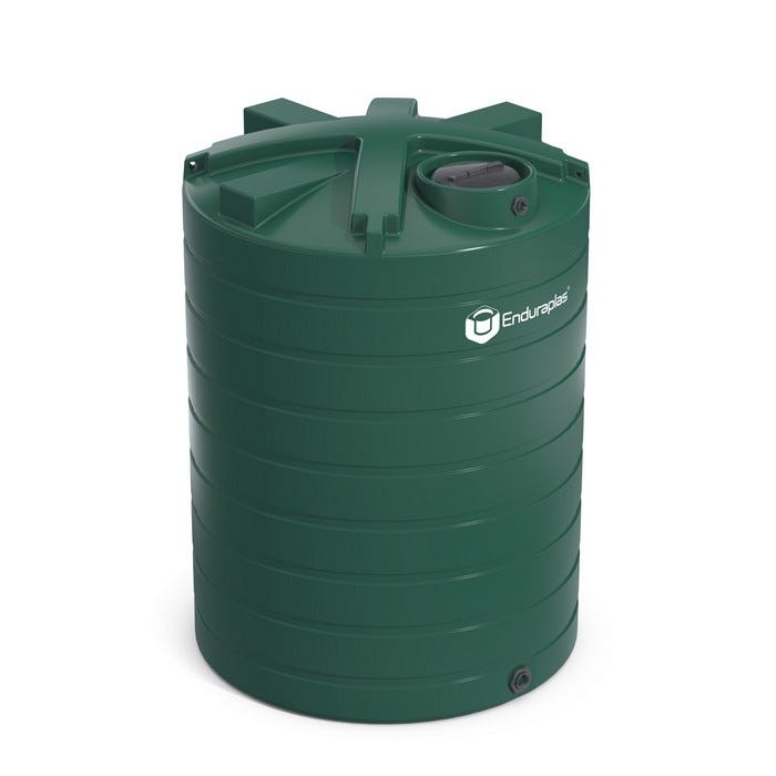 Buy 3000 Gallon Plastic Vertical Water Storage Tank in Dark Green by Enduraplas of Green color for only $2,399.99