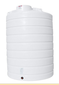 Buy 3000 Gallon Plastic Vertical Water Storage Tank in White by Enduraplas of White color for only $2,389.99