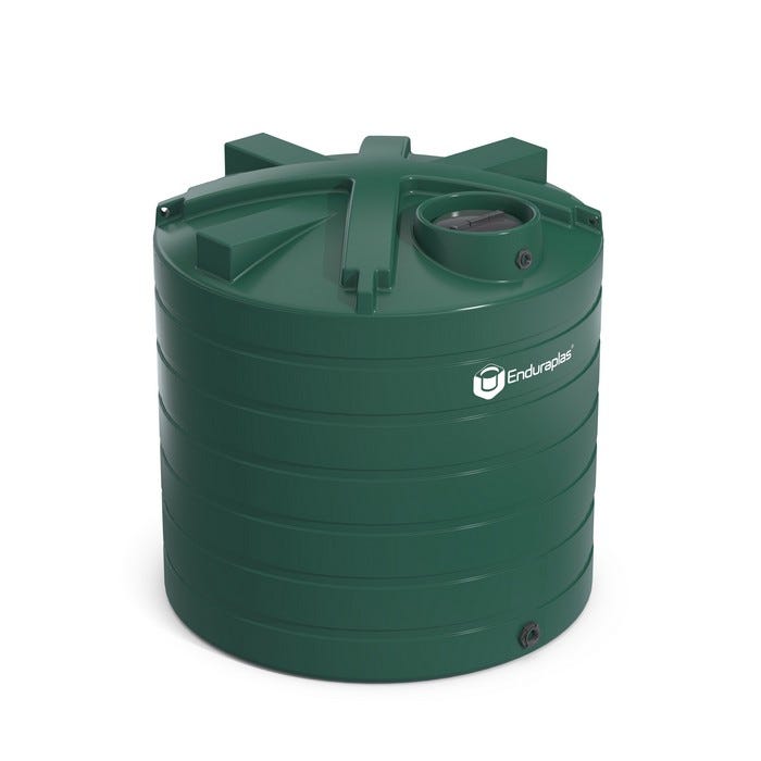 Buy 3100 Gallon Plastic Vertical Water Storage Tank in Dark Green by Enduraplas of Green color for only $2,722.50
