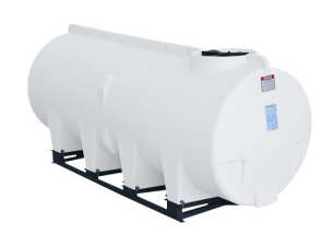 Buy 1010 Gallon Plastic Horizontal Sump Bottom Storage Tank with Skid in White by Enduraplas of White color for only $3,906.00