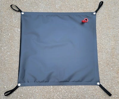 Buy 4' x 4' Black 22 oz Vinyl Drain Cover by Fol-Da-Tank for only $217.80