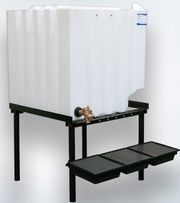 Buy 1x T120 Tank, 24 Inch Stand, Drip Tray Assy, and Gravity Feed Kit by Fluidall for only $1,241.54