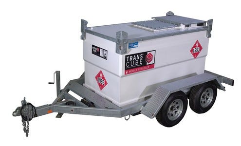 Buy H20TCG-EB: TransCube Mobile Refueler, 552 Gal Diesel Storage Tank with Galvanized Trailer, Electric Brakes, Mounting Hardware by Plastic Mart Manufacturer for only $18,034.29