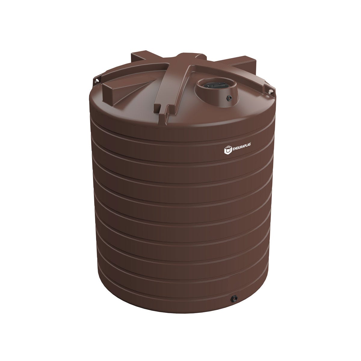 Buy 3000 Gallon Plastic Vertical Water Storage Tank in Texas Brown by Enduraplas of Brown color for only $2,389.99