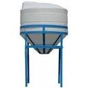 Buy 700 Gallon 45 Degree Plastic Cone Bottom Storage Tank by DuraCast of White color for only $3,099.99