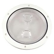 Buy 6 Inch Inspection Lid - White Collar, Clear Lid by Ronco Plastics for only $86.03