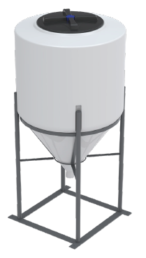 Buy 85 Gallon Inductor Tank w/Stand Combo by Norwesco of White color for only $460.00