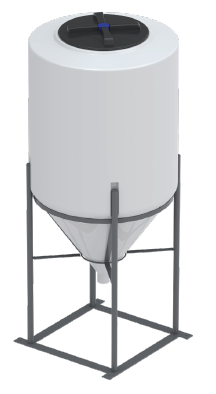 Buy 110 Gallon Inductor Tank w/Stand Combo by Norwesco of White color for only $505.50