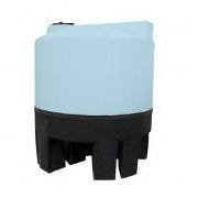 Buy 3000 Gallon 30 Degree HDPE Vertical Cone Bottom Tank with Poly Stand by Norwesco of Blue color for only $6,509.99