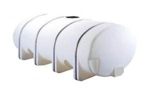 Buy 4035 Gallon Horizontal Elliptical Leg Tank Without Fittings by Norwesco of White color for only $10,371.00