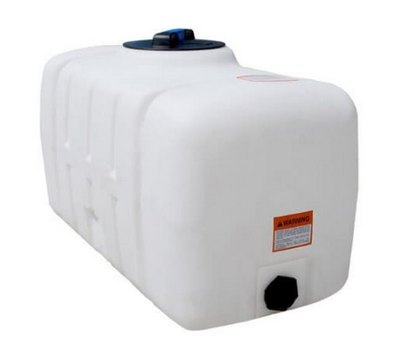 Buy 50 Gallon Plastic Portable Flat Bottom Utility Tank in White by Norwesco of Black color for only $233.00