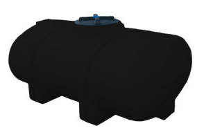Buy 335 Gallon Horizontal Elliptical Leg Tank in Black by Norwesco of Black color for only $1,063.50