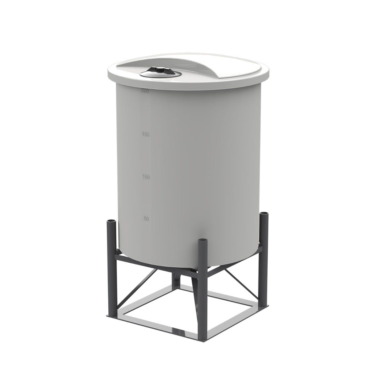 Buy 200 Gallon Cone Bottom Tank SET by Norwesco of White color for only $1,000.34