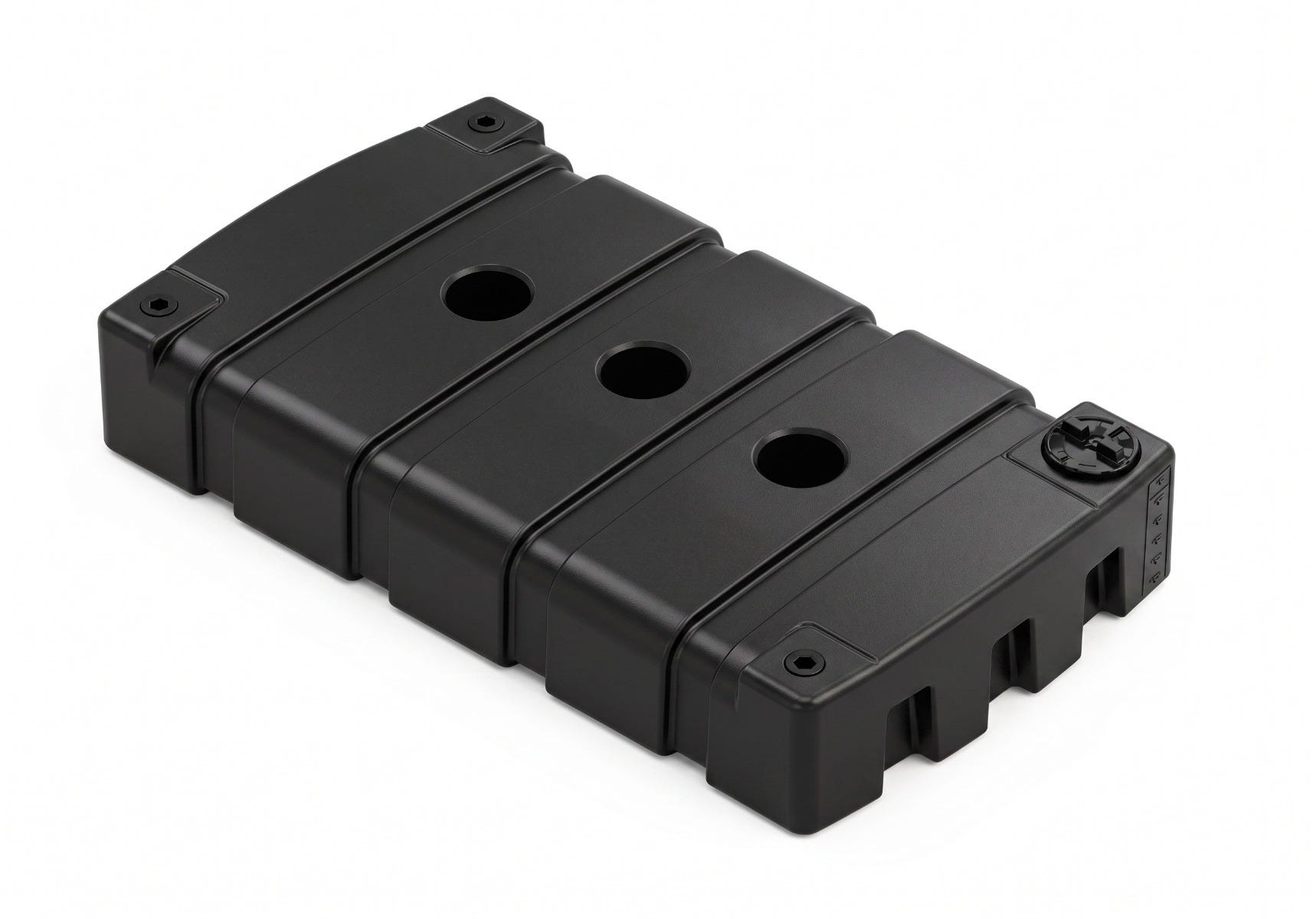 Buy 300 Gallon Low Profile Holding Tank with 3 inch Spin Weld FPT Installed in Black by Norwesco of Black color for only $666.00