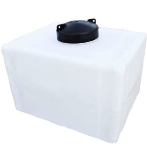 Buy 12 Gallon Plastic Cone Bottom Specialty Rinse Tank in White by Norwesco of White color for only $113.00