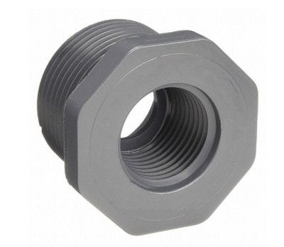 Buy 1.25 Inch x .75 Inch SCH 80 Reducer Bushing by Norwesco for only $2.20