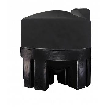 Buy 300 Gallon 30 Degree Cone Bottom Tank with Poly Stand in Black by Norwesco of Black color for only $1,406.26