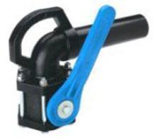 Buy 2 Inch Standard Port Nozzle Blue Handle Valve by Norwesco of Black color for only $54.36