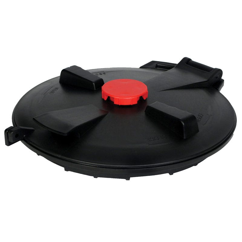 Buy 22 Inch Lockable Hinged Lid Non-Vented by Norwesco of Black color for only $271.97