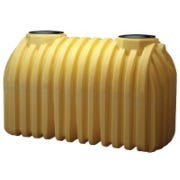 Buy 1000 Gallon Two Compartment Septic Tank with Two Manholes - IAPMO Certified by Norwesco of Yellow color for only $2,141.00