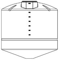 Buy 1050 Gallon 20 Degree Cone Bottom Tank in White by Norwesco of White color for only $1,846.00