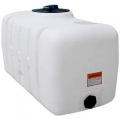 Buy 200 Gallon Plastic Portable Flat Bottom Utility Tank in White by Norwesco of White color for only $549.99