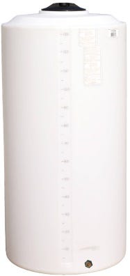 Buy 225 Gallon Plastic Vertical Liquid Storage Tank in White by Norwesco of White color for only $549.99
