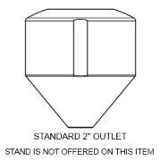 Buy 80 Gallon 45 Degree Plastic Cone Bottom Inductor Tank in White by Norwesco of White color for only $351.00