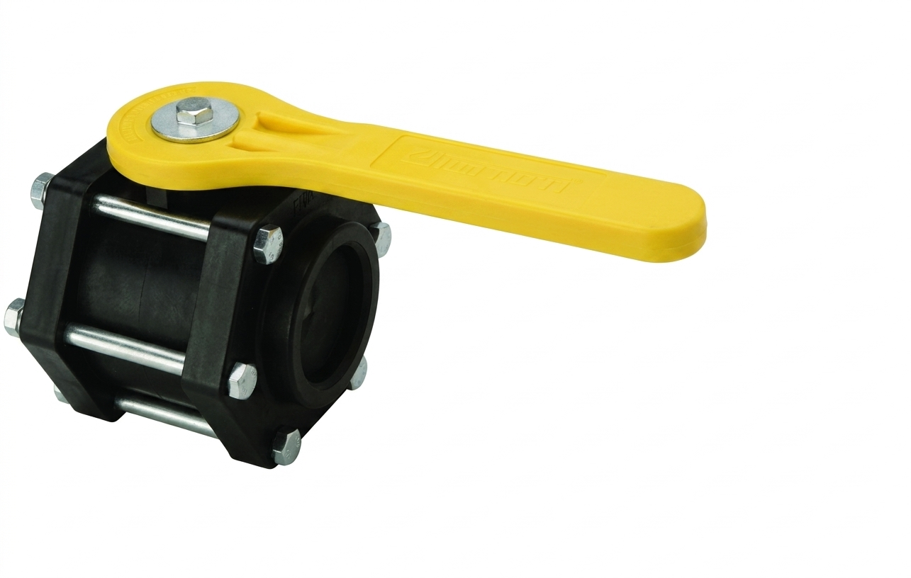 Buy 3 inch PP Ball Valve, FPT x FPT, EPDM by Snyder Industries of Yellow color for only $263.00