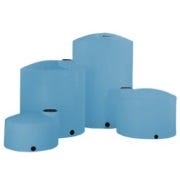 Buy 3000 Gallon Vertical HD Liquid Storage Tank With Fitting in Blue by Norwesco of Blue color for only $4,039.50