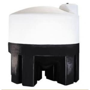 Buy 1600 Gallon 30 Degree HDPE Cone Bottom Tank with Poly Stand in White by Norwesco of Blue color for only $4,507.00
