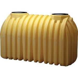 Buy 1250 Gallon Plastic One Compartment Septic Tank with Gaskets, Tees, and 1 Manhole Cover - IAPMO Certified by Norwesco of Yellow color for only $2,113.99