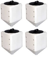 Buy 5 Gallon Cone Bottom Specialty Rinse Tank - ( Minimum Order Qty = 4 , Price Displayed = 1 unit ) by Norwesco of White color for only $102.00