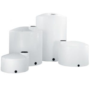 Buy 3000 Gallon Vertical Liquid Storage Tank without Fittings in White by Norwesco of White color for only $3,158.00