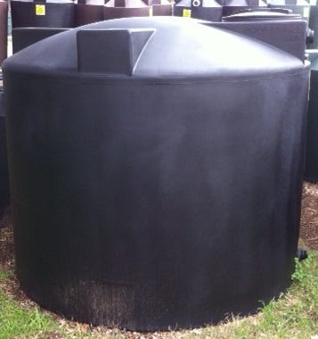 Buy 2500 Gallon Plastic Vertical Rainwater Harvesting Tank in Black by Bushman of Black color for only $2,299.99