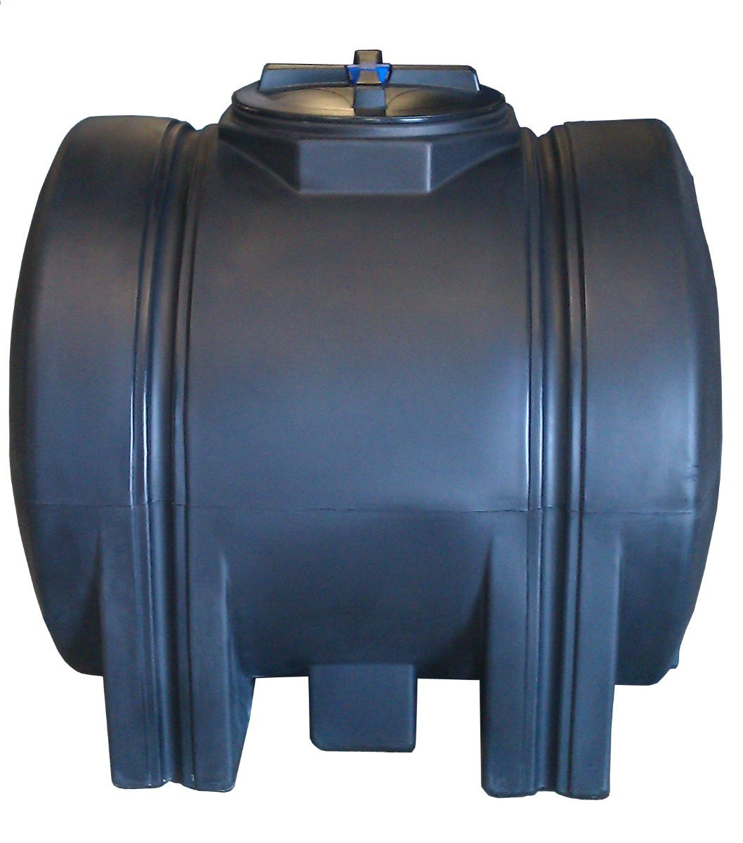 Buy 425 Gallon Horizontal Leg Tank in Black by Norwesco of Black color for only $959.99