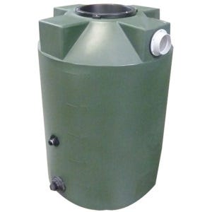 Buy 100 Gallon Plastic Vertical Rainwater Harvesting Tank in Black by Bushman of Black color for only $471.51