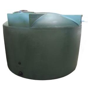 Buy 1500 Gallon Plastic Vertical Rainwater Harvesting Tank in Dark Green by Bushman for only $1,823.99