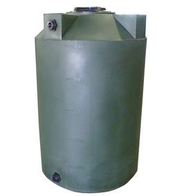 Buy 500 Gallon Plastic Vertical Water Storage Tank in Dark Green by Bushman of Green color for only $1,150.99