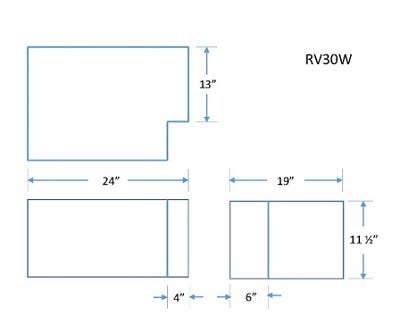 Buy 20 Gallon Plastic RV Water Tank by Ronco Plastics for only $192.00